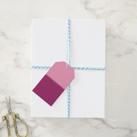 Amaranthroze en Amaranth Cadeaulabel (Met Touw)