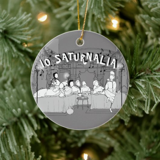 Amarantus' Saturnalia Ceramic Tree Decoration Keramisch Ornament (Boom)