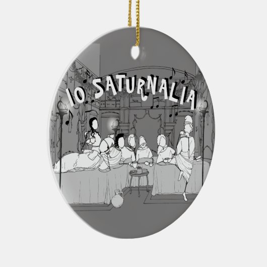 Amarantus' Saturnalia Ceramic Tree Decoration Keramisch Ornament (Rechts)