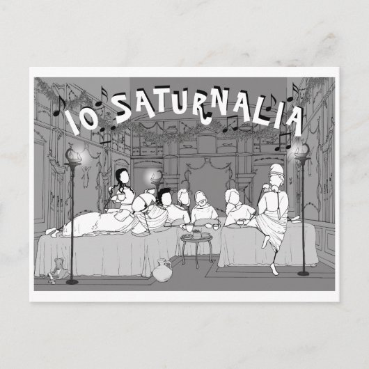 Amarantus' Saturnalia-kaart Briefkaart (Voorkant)