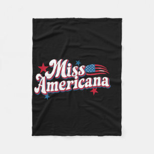 Amare Box America 4 juli Miss Americana Retro Fleece Deken