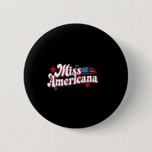 Amare Box Amerika 4 juli Miss Americana Retro Ronde Button 5,7 Cm