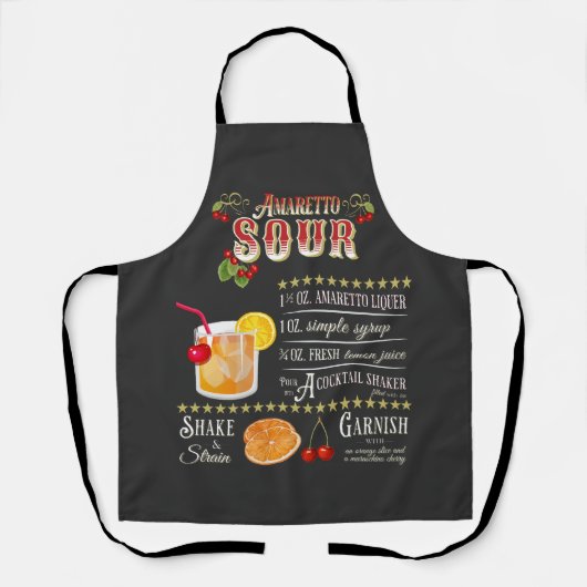 Amaretto Sour Recipe Schort (Voorkant)