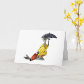 Amargasaurus Holding Paraplu en Koffer. Kaart (Gele Bloem)