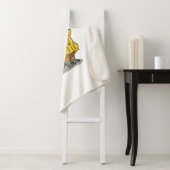 Amargasaurus Holding Paraplu en Koffer. Sherpa Deken (In situ)