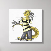 Amargasaurus Poseren als Freddy Krueger. Canvas Afdruk (Voorkant)