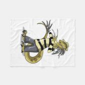 Amargasaurus Poseren als Freddy Krueger. Fleece Deken (Voorkant (Horizontaal))