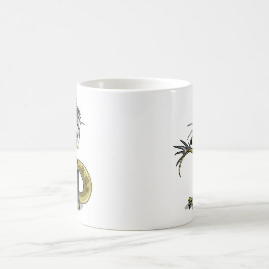 Amargasaurus Poseren als Freddy Krueger. Koffiemok (Center)