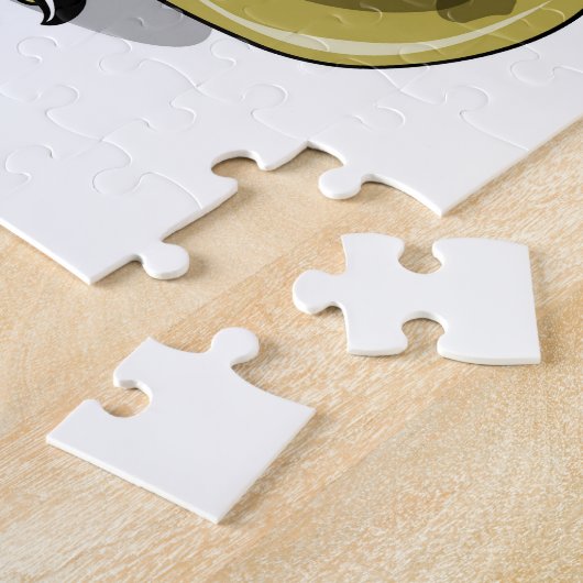 Amargasaurus Poseren als Freddy Krueger. Legpuzzel (Zijkant)