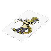 Amargasaurus Poseren als Freddy Krueger. Magneet (Linkerzijde)