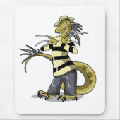 Amargasaurus Poseren als Freddy Krueger. Muismat (Voorkant)