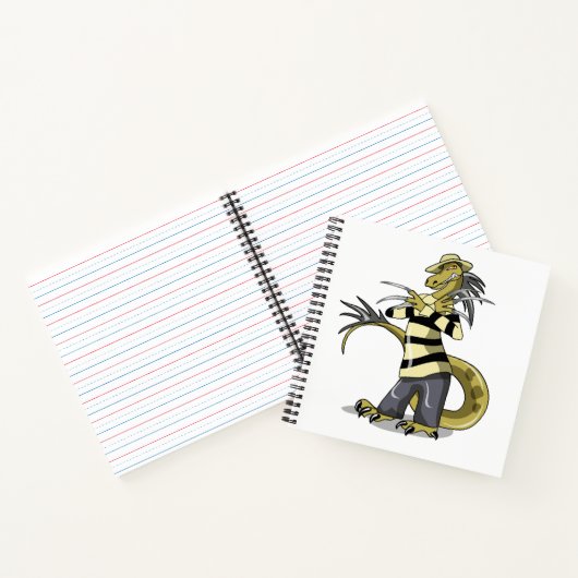 Amargasaurus Poseren als Freddy Krueger. Notitieboek (Binnen)