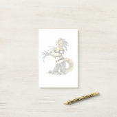 Amargasaurus Poseren als Freddy Krueger. Post-it® Notes (Op bureau)