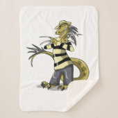 Amargasaurus Poseren als Freddy Krueger. Sherpa Deken (Voorkant)