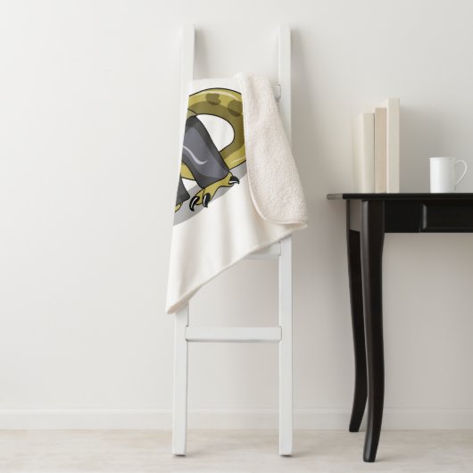 Amargasaurus Poseren als Freddy Krueger. Sherpa Deken (In situ)