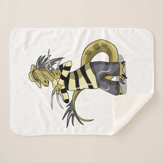 Amargasaurus Poseren als Freddy Krueger. Sherpa Deken (Voorkant (horizontaal))