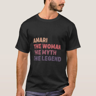 Amari Mythe Legende Gepersonaliseerde Naam T-shirt
