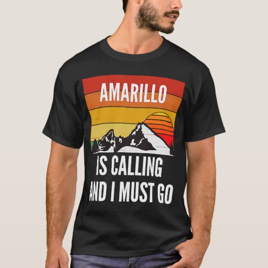 Amarillo belt en ik moet gaan t-shirt (Voorkant)