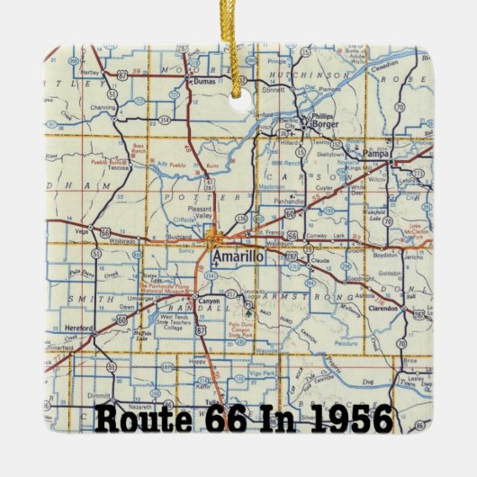 Amarillo Christmas Ornament (Voorkant)