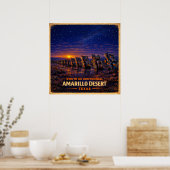 Amarillo Desert Texas Centennial Poster (Keuken)