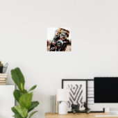 Amarillo Grunge Canvasprint Poster (Thuiskantoor)