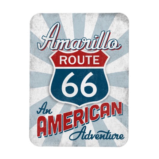 Amarillo Route 66  Amerika Texas Magneet (Verticaal)
