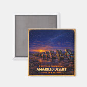 Amarillo Route 66 woestijn koelkast decor cadeau Magneet (Voorkant / Achterkant)