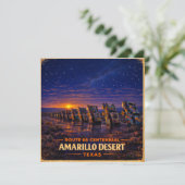 Amarillo Route 66 woestijn reis papier cadeau (Staand voorkant)