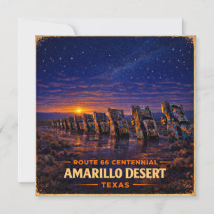 Amarillo Route 66 woestijn reis papier cadeau