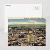 Amarillo, Texas, Aerial Uitzicht, 1950  Briefkaart (Voorkant / Achterkant)