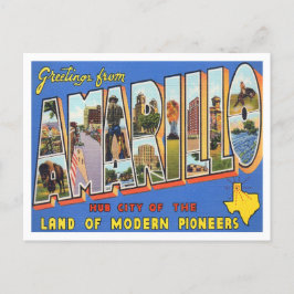 Amarillo, Texas Big Letters Briefkaart