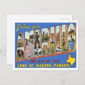 Amarillo, Texas  Big Letters Briefkaart (Voorkant / Achterkant)