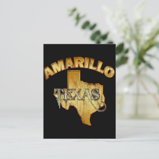 AMARILLO, TEXAS BRIEFKAART (Staand voorkant)