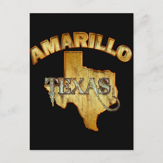 AMARILLO, TEXAS BRIEFKAART (Voorkant)