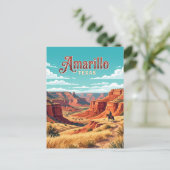 Amarillo, Texas Briefkaart (Staand voorkant)