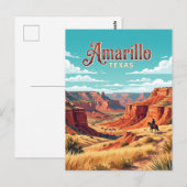 Amarillo, Texas Briefkaart (Voorkant / Achterkant)