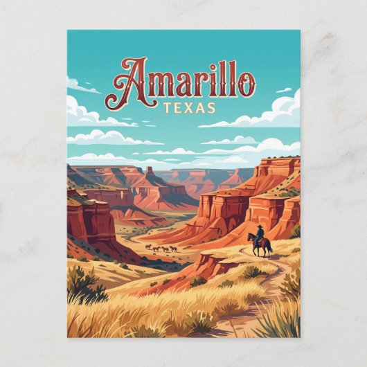 Amarillo, Texas Briefkaart (Voorkant)