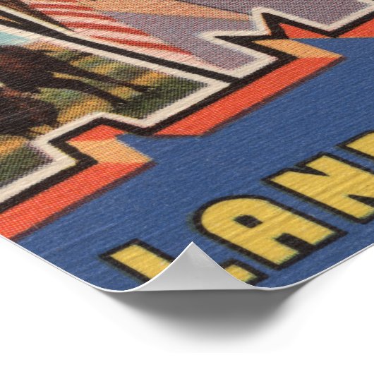 Amarillo, Texas - Grote letterscènes Poster (Hoek)