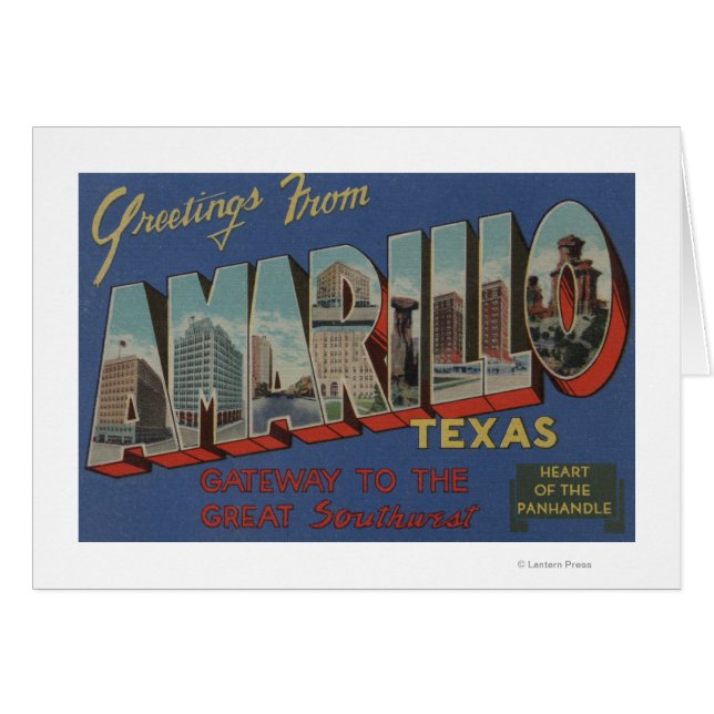 Amarillo, Texas (het hart van de pan-handgreep) (Voorkant Horizontaal)