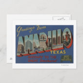 Amarillo, Texas (het hart van de pan-handgreep) Briefkaart (Voorkant / Achterkant)