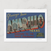 Amarillo, Texas (het hart van de pan-handgreep) Briefkaart (Voorkant)