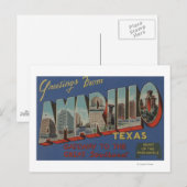 Amarillo, Texas (het hart van de pan-handgreep) Briefkaart (Voorkant / Achterkant)