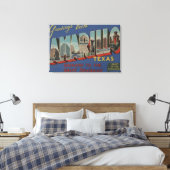 Amarillo, Texas (het hart van de pan-handgreep) Canvas Afdruk (Insitu (Slaapkamer))