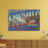 Amarillo, Texas (het hart van de pan-handgreep) Canvas Afdruk (Insitu (Woonkamer))