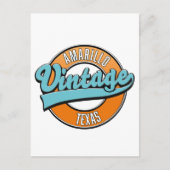 Amarillo Texas logo Briefkaart (Voorkant)