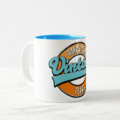Amarillo Texas  logo Tweekleurige Koffiemok (Voorkant links)