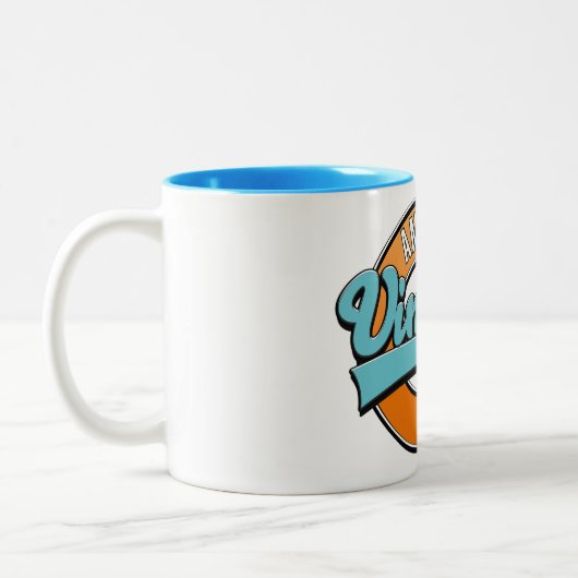 Amarillo Texas  logo Tweekleurige Koffiemok (Links)