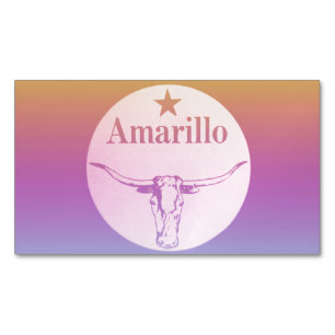 Amarillo Texas  Magnetisch Visitekaartje