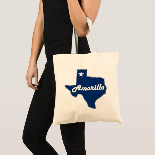 Amarillo Texas Map Lone Star State Panhandle Texan Tote Bag (Voorkant (product))