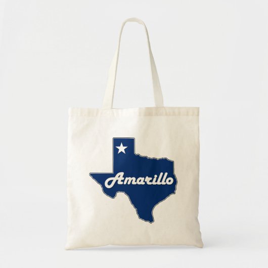 Amarillo Texas Map Lone Star State Panhandle Texan Tote Bag (Voorkant)
